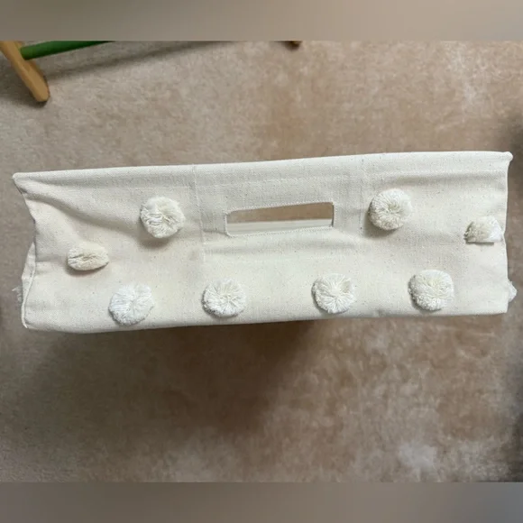 Pehr Pom Pom Basket Hideaway Canvas Storage Bin - Picture 6 of 9